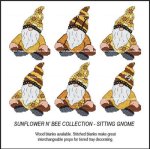 (image for) Sunflower N' Bee Collection - Sitting Gnome